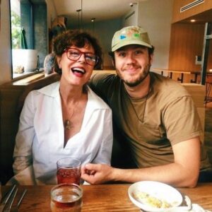Susan Sarandon Instagram - I just want to thank this one - my big guy @jackhenryrobbins - for his brilliant idea to offer assistance to voters in swing states who needed to register to vote, check that they were still registered or to find their polling places. And thank you @thebryangibbs and @cristalabella for facilitating this with Jack since I am absolutely worthless online. And of course thanks to all of you who got in touch in an effort to keep democracy alive. I loved connecting with you.✌🏻