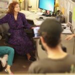 Susan Sarandon Instagram - I’m in love with this director who I’ve known since he was born. His dedication to get his film VHYES made and the fun we had making it is pretty special. The reviews compare him to Charlie Kaufman and David Lynch. I agree, but I think he's cuter. The film comes out Sunday and goes wide 1/17. Tickets at vhyes.fun (Link in bio). Proud of you @jackhenryrobbins.