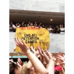 Susan Sarandon Instagram - Powerful, beautiful action with hundreds of women saying we demand the reunification of families separated by immoral ICE policy. This is what Democracy looks like. #WomenDisobey