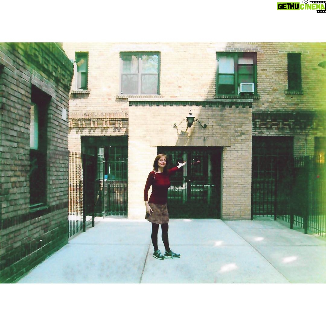 Susan Sarandon Instagram - In front of my first address as a newborn in Jackson Heights, Queens while working on Romance & Cigarettes. #TBT