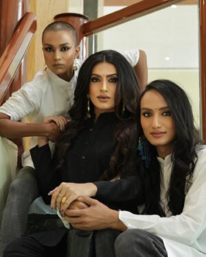 Sushant Divgikar Instagram - Presenting MOTHER @sushantdivgikr with the first KOHENURS @durgagawdestudio and @glorious_luna 

Durga , the first performing DRAG KING of India and artiste par excellence and Luna , an incomparable queen both on the stage in drag as well as on the ramp as a model are the first two children to Mother Supreme , Rani Kohenur and therefore the first two members after Rani , in the @hauz_of_kohenur 

This Mother’s Day we celebrate Mothers , both biological and chosen ❤️. 

Rani has this to say about her first two kids - “I am a mother only and only because of my kids. A child gives birth to a mother and as the mother of the Hauz of Kohenur , I will always hold my first two babies very very close to my heart because they taught me the essence of being a mom “. 

Watch this space as we reveal the other children of the Hauz 

The Hauz wants to extend the biggest thanks to @mousam_pattanaik @mousampictures for clicking these beautiful pictures which are now going to be etched in history. 

Thank you also to @thelalitmumbai for letting us shoot at your hotel which is btw the birthplace of Rani as well as Durga and Luna as drag performers. 

#mothersday #motherhood #family #together #bond