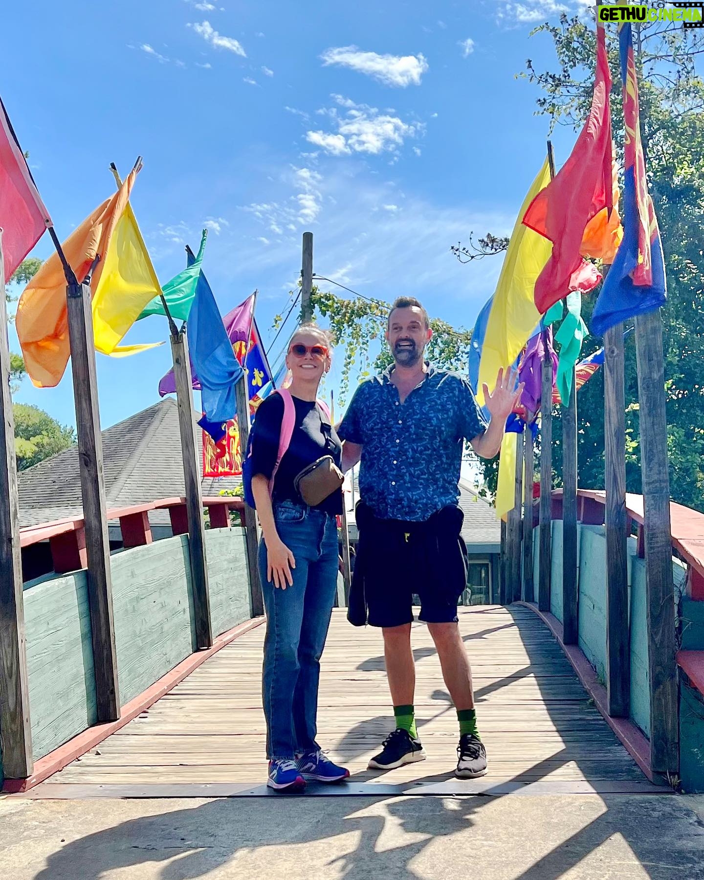 Sutton Foster Instagram - Ren Faire with Uncle Julien!