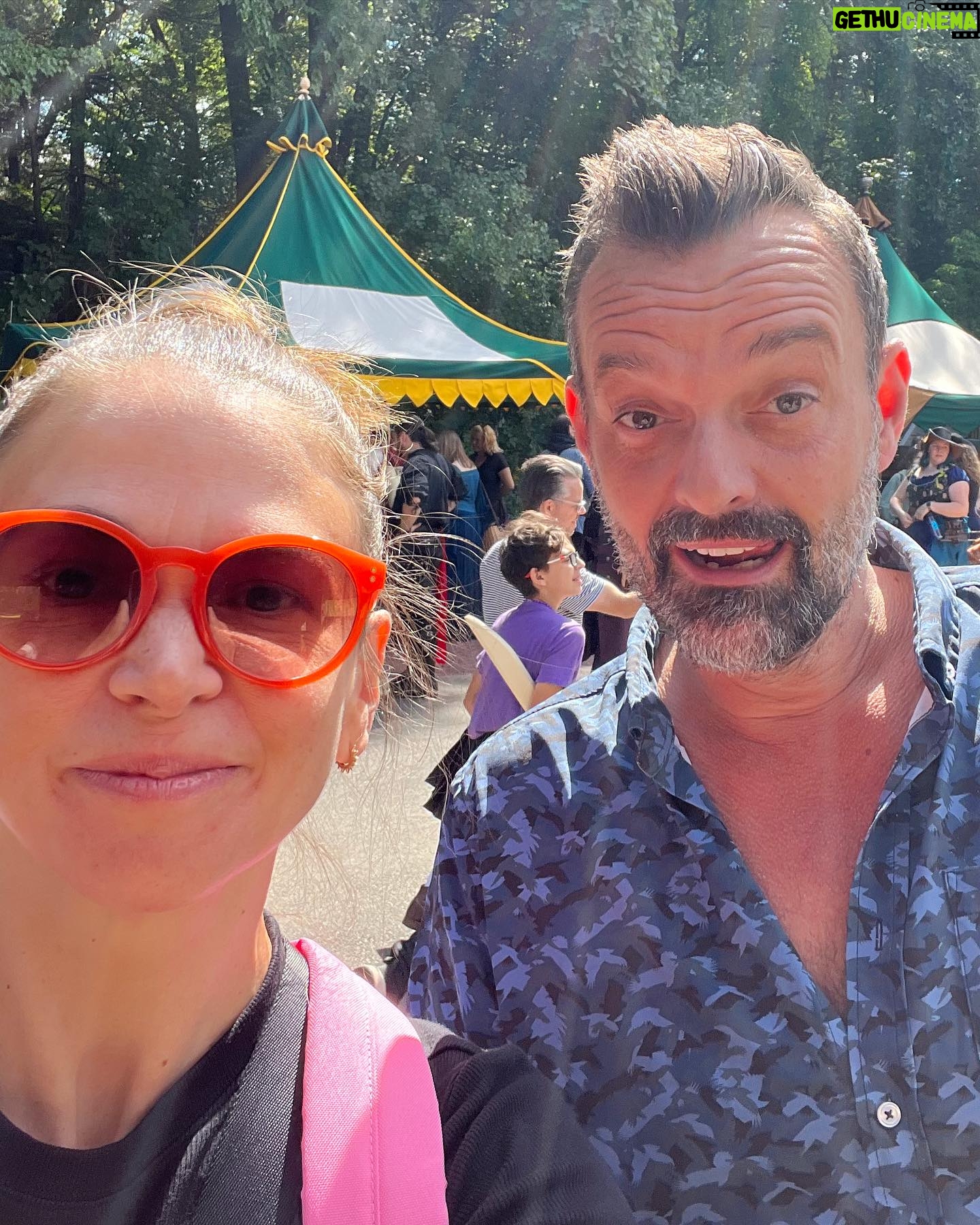 Sutton Foster Instagram - Ren Faire with Uncle Julien!
