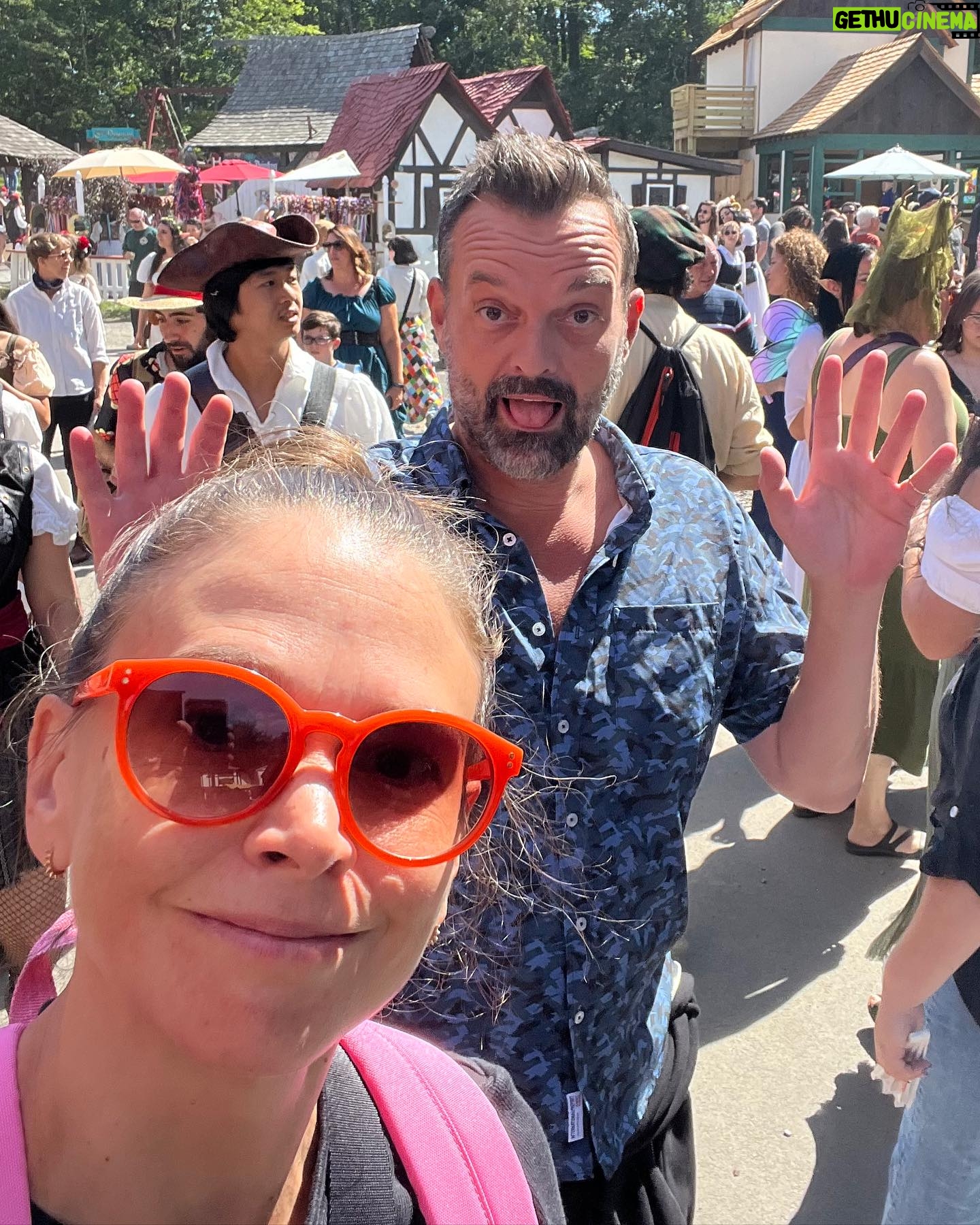 Sutton Foster Instagram - Ren Faire with Uncle Julien!
