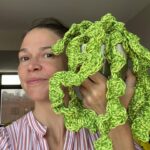 Sutton Foster Instagram - Ok. The last one… for now… ❤️ 🧶=🪴! I used Lion Brand yarn! Pattern by Emma Varnam! @lionbrandyarn @emmavarnam #crochet #crochetersofinstagram #crochetaddict #crochetlove #crocheteveryday