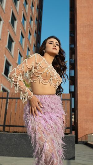 Swastima Khadka Instagram - Applauds to our Ultimate Star @swastimakhadka & the team behind the movie ‘Dimaag Kharab’ . In awe watching the story unfold & with the perfect climax. A must watch movie honestly 🙌🏼

Look curated for the premiere show;
Wearing @manis_rai 
MUA @sunii_makeup_artist 
Hair @hairartist.durga 
Location @hyattplacektm