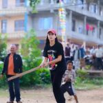 Swastima Khadka Instagram – Creating Timeless treasures of life. ❤️
When you’re free on set!!!!
#dimagkharab #onset 
Thank you @keshab.photography for capturing the moment. 🙏