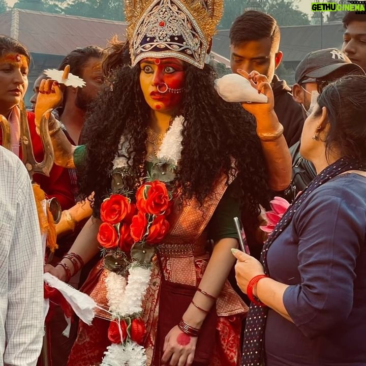 Swastima Khadka - 29.4K Likes - How I used to get ready as Durga mata 🌷 Pashupati prasad-bhasme don releasing this Dasain. 🙏