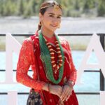 Swastima Khadka Instagram - Manang, you got my whole heart. Will come back soon. ❤️ At the launch of @manangwinery 🙏 Thank you @dipti_gurung_ for the lovely gurung Attire. 😘 #manang #gurungattire