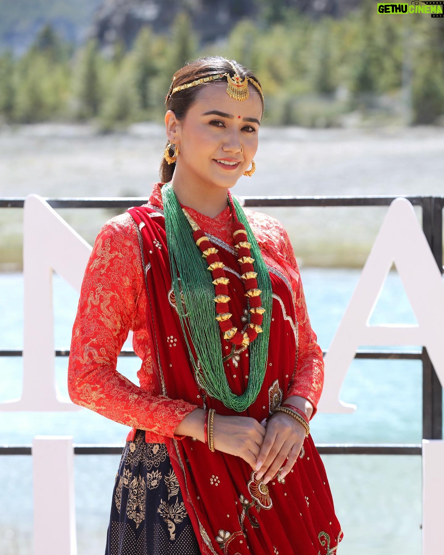 Swastima Khadka - 101.3K Likes - Manang, you got my whole heart. Will come back soon. ❤️
At the launch of @manangwinery 🙏
Thank you @dipti_gurung_ for the lovely gurung Attire. 😘
#manang #gurungattire
