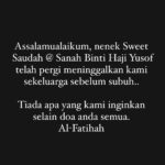 Sweet Qismina Instagram - Another hurtful lost in our family 💔