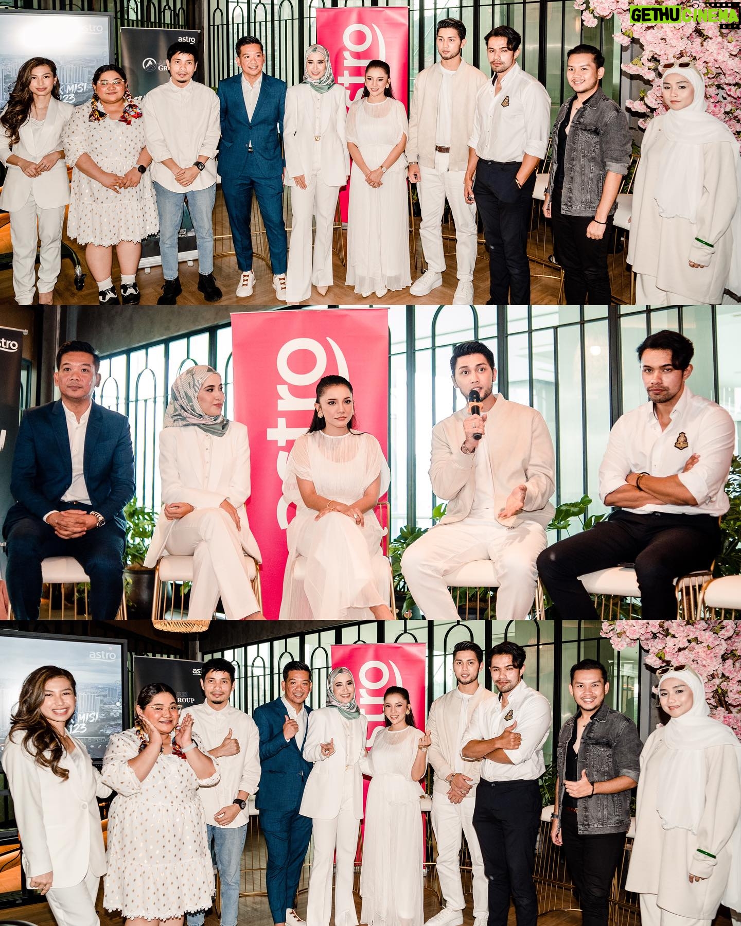 Sweet Qismina Instagram - Media Launching #CikMisi123 ๐ธ Honoured to be part of this team. Thank you media yang hadir. Thank you @arizgroup & @bambam_studios for choosing us as hero and heroin. A very lightweight romantic comedy. We had fun ๐ซถ๐ป Isnin - Jumaat, 6 petang di Astro Ria. ๐ธ : @myrulee