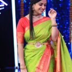 Swetha Changappa Instagram - Elegance never goes out of style.❤️ My love for saree continuessssss❤️ Make up :- @keerthiram28 Hairstyle :- @rashmitha_glamourholic Jewellery:- @velvetboxby Blouse stiched by :- @yukthi_designs Saree:- @ramrajcottonofficial Assistant:- @vinoda__890 Photography:- @b_h_a_r_a_t_h_photography