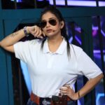 Swetha Changappa Instagram - I was a cop at my chota champion show 🙈🙈 It's fun to act different characters on stage❤️ Make up:- @keerthiram28 Hairstyle:- @rashmitha_glamourholic Assistant:- @vinoda__890 Photography:- @b_h_a_r_a_t_h_photography