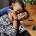 Swetha Changappa Instagram - Missing you jiyaanu @jiyaan_aiyappa ❤️🧿 Miss u around me my love❤️🧿 U are my only hope... You are my only soul who never disappoint me❤️🧿 Hectic days, busy schedules, stress, work , lifestyle, career, shoots, new journeys, new beginnings, Is it worth loosing these precious moments ❤️???? I'm not perfect.... Juggling between so many things. Certain times as a mother we go through a lot. Have to fight the negativity around us, in the society and still has to stay positive.... Real task isn't it?? Just thought of sharing my heart out.... Don't know what to say.