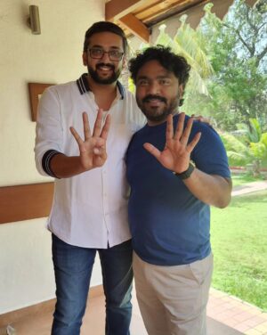 Swetha Changappa Instagram - Hearty congratulations Dearest Friend @arjun_janya_musician for your new journey as a director 💐this is a history.  The film is all set to watch even before the shooting starts. Suprising isn't it? Yes that's the preparations that arjun has done it for this film...😎
U are incredibly genius...😊
 I and we all are  gonna be witnessing one of the finest films of Indian cinema in few days.. that's a promise. 

  Happy to be associating with you in this journey. Thank u so much for the opportunity ❤️

My best wishes and prayers for you and your entire cinema @arjun_janya_musician 💐