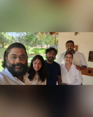 Swetha Changappa Instagram - Hearty congratulations Dearest Friend @arjun_janya_musician for your new journey as a director 💐this is a history.  The film is all set to watch even before the shooting starts. Suprising isn't it? Yes that's the preparations that arjun has done it for this film...😎
U are incredibly genius...😊
 I and we all are  gonna be witnessing one of the finest films of Indian cinema in few days.. that's a promise. 

  Happy to be associating with you in this journey. Thank u so much for the opportunity ❤️

My best wishes and prayers for you and your entire cinema @arjun_janya_musician 💐