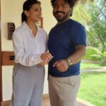 Swetha Changappa Instagram - Hearty congratulations Dearest Friend @arjun_janya_musician for your new journey as a director 💐this is a history. The film is all set to watch even before the shooting starts. Suprising isn't it? Yes that's the preparations that arjun has done it for this film...😎 U are incredibly genius...😊 I and we all are gonna be witnessing one of the finest films of Indian cinema in few days.. that's a promise. Happy to be associating with you in this journey. Thank u so much for the opportunity ❤️ My best wishes and prayers for you and your entire cinema @arjun_janya_musician 💐