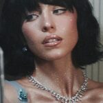 Sydney Sweeney Instagram - little met moments by @dennisleupold • dress @miumiu jewerly @debeersofficial