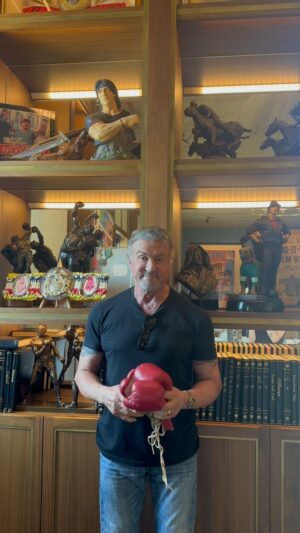 Sylvester Stallone Instagram - These gloves are a constant reminder of how tough life can get and how important it is to put in the work. I cherish hard work. Hard work is like strong medicine, tastes horrible going down, but it makes you feel better. Keep punching! 🥊