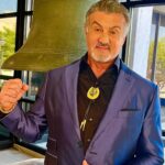 Sylvester Stallone Instagram - Ringing the Bell on location for TULSA KING part two…
