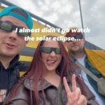 T.J. McGibbon Instagram - Just say yes 🤍. Thank you @timhortons for making this possible! #solareclipse #solareclipse2024