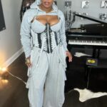 Ta'Rhonda Jones Instagram - 🩶50 shades of grey 🩶 Corset : @shopakira