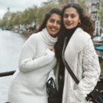 Taapsee Pannu Instagram - My kind of Amsterdam. Canal, cycling and sibling….