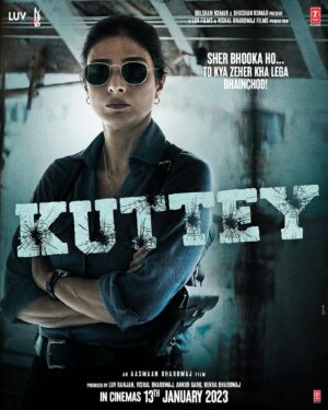 Tabu Instagram - Kamino ki duniya ke laalchi Kuttey!
Let the bhasad begin 🦴
 
#Kuttey in cinemas 13th January

@arjunkapoor @naseeruddin49 @konkona @kumudkmishra @radhikamadan @bhar_ul_shar @aasmaanbhardwaj #BhushanKumar #LuvRanjan @vishalrbhardwaj @gargankur82 @rekha_bhardwaj @luv_films @vbfilmsofficial @tseries.official @tseriesfilms @shivchanana @varung0707
