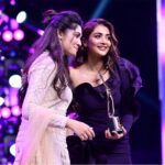 Tabu Instagram – Thank you @hegdepooja for going up to receive my award!
Thank you @siimawards @geethaarts @trivikramcelluloid and congratulations for sweeping them all.
#alavaikuntapuramlo