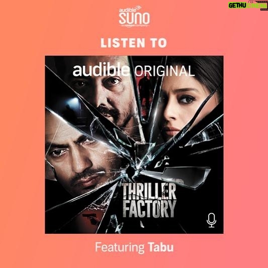 Tabu Instagram - Dive into the world of Thriller Factory with me for free only on the @AudibleSuno app. Download now aur #SunoNayeAndaazMein #amazon #suno #thrillerfactory #audible @anuragkashyap10 @nawazuddin._siddiqui