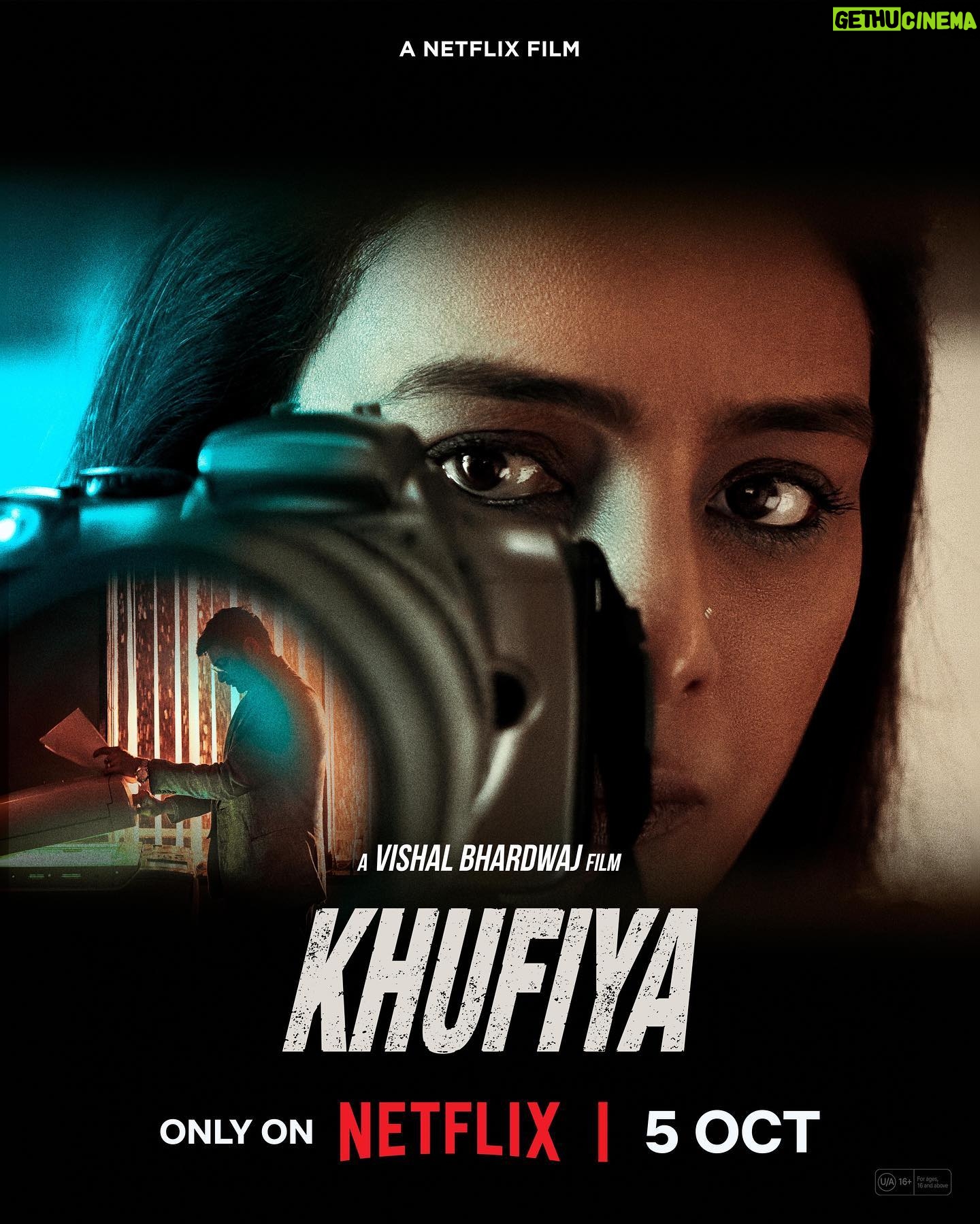 Tabu Instagram - Hamari nazrein inn par, aur inki nazrein hamare Khufiya trailer par 👀 OUT NOW, only on Netflix! #KhufiyaOnNetflix @vishalrbhardwaj @tabutiful @alifazal9 @wamiqagabbi @ashishvidyarthi1 @badhon__hq #AmarBhushan @kafkafka24 @farhadcine @teepeedom @sreekarprasa @currypuccasharma @rekha_bhardwaj @abhaydattsharma @vbfilmsofficial @beautybyradhika @radhikadhas