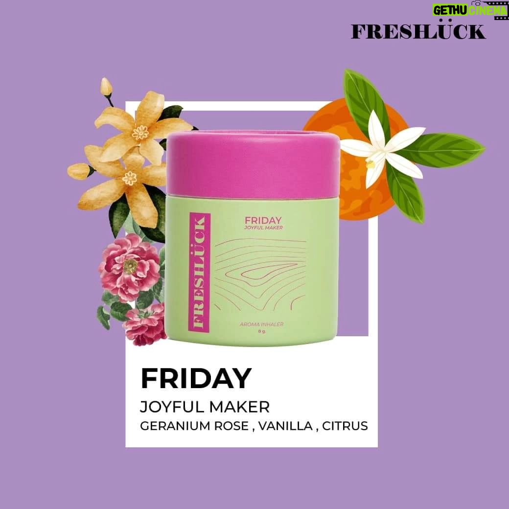 Tachakorn Boonlupyanun Instagram - "FRESHLUCK" ยาดมเสริมดวงตามวันเกิด 7 สี 7 กลิ่น 🍀👃 . ว่าแต่...แต่ละวัน สีไหนดี กลิ่นไหนเฮง วันนี้มาเช็คกัน ☑︎ . 💛 MONDAY ชื่อกลิ่น : Spoiled Kid อุปนิสัย : ขี้เหงา เอาแต่ใจตัวเอง สีเสริมดวง : เหลือง ฟ้า - ช่วยเรื่องเงินปัง งานรุ่ง กลิ่นเสริมดวง : ลาเวนเดอร์และเปลือกไม้ ช่วยให้ผ่อนคลาย มีสมาธิ นอนหลับง่าย . 🩷 TUESDAY ชื่อกลิ่น : Nutshell Girl อุปนิสัย : นิ่งๆ แต่พูดน้อย ต่อยหนัก สีเสริมดวง : ชมพู ม่วง - ช่วยเสริมเสน่ห์ บารมี กลิ่นเสริมดวง : กุหลาบและโรสแมรี่ ช่วยคลายเครียด สดชื่น หายจากความเมื่อยล้า . 💚WEDNESDAY ชื่อกลิ่น : Charming Talker อุปนิสัย : ช่างพูด ช่างเจรจา เสน่ห์เหลือล้น สีเสริมดวง : เขียว แดง - ค้าขายรุ่งเรือง เมตตามหานิยม กลิ่นเสริมดวง : ลาเวนเดอร์และไม้สน ช่วยปรับอารมณ์ให้มั่นคง มีสมาธิ . 🧡THURSDAY ชื่อกลิ่น : Proud Introvert อุปนิสัย : เป็นคนจริงจัง โลกส่วนตัวสูง สีเสริมดวง : ฟ้า ส้ม - เจรจาพารวย เสน่ห์ล้นเหลือ กลิ่นเสริมดวง : ตะไคร้และส้มซิตรัส ช่วยลดความเครียด กระวนกระวาย อาการปวดหัวหรือเมื่อยล้า . 💙FRIDAY ชื่อกลิ่น : Joyful Maker อุปนิสัย : ช่างคิดริเริ่ม มีความคิดสร้างสรรค์ สีเสริมดวง : ชมพู เขียว - เสริมเสน่ห์ การงานรุ่ง กลิ่นเสริมดวง : วานิลลาและเจอราเนียม ช่วยช่วยเพิ่มอารมณ์ และทำให้รู้สึกสงบ ผ่อนคลาย บำบัดความเครียด . 💜SATURDAY ชื่อกลิ่น : Frankly BFF อุปนิสัย : เพื่อนที่แสนดี ตรงไปตรงมา สีเสริมดวง : เหลือง ม่วง - การงานรุ่ง การเงินปัง กลิ่นเสริมดวง : ส้มซิตรัสและไม้สมุนไพร ช่วยทำให้กระฉับกระเฉง ลดความเครียด คลายความวิตกกังวล . ❤️SUNDAY ชื่อกลิ่น : Thoughtful Guy อุปนิสัย : เป็นคนคิดแบบมีเหตุผล มีขั้นมีตอน สีเสริมดวง : ส้ม เหลือง - บริวารเกื้อหนุน งานปัง กลิ่นเสริมดวง : ดอกเกลือหิมาลายันและเปลือกไม้ ลดความเครียด ความเหนื่อยล้า โล่งสบาย . 📌รู้แบบนี้แล้ว ใครอยากสดชื่นในทุกวัน พร้อมทั้งโชคดีไปในตัว ก็ไปเลือกกันเลย เพราะ "FRESHLUCK" คือความสดชื่นที่จะช่วยนำพาความโชคดีมาสู่คุณ . Hope Our "FRESHNESS" brings you "LUCK" #FRESHLUCK #ยาดมดวงดี #LuckyInhaler . 🛒 สอบถามข้อมูลเพิ่มเติมและสั่งซื้อได้ที่ Line : @freshluck (มี@)