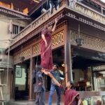 Tamannaah Instagram - Here are some sweet moments behind the screams and spooky sets of #Aranmanai4! It was challenging yet so much fun working on this film... and actually doing all those stunts💪🏻 I’m so happy to be a part of this franchise… couldn’t have asked for a better team! 🤍