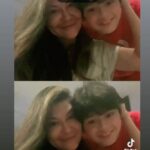 Tamara Bleszynski Instagram - Dah lama aku and Zou @kenzoulionofficial ga main TikTok. Kita malam ini memakai old aged filter/Filter wajah tua dannnn….Kenzou tetap aja muda 😁 Fun! School holiday sebentar lagi, so maybe kita akan sering lagi main TikTok. Seru2an 🥳 Anddd YES…IG LIVE weekend ini yah 🤗🤗 Love, Tamara & Kenzou