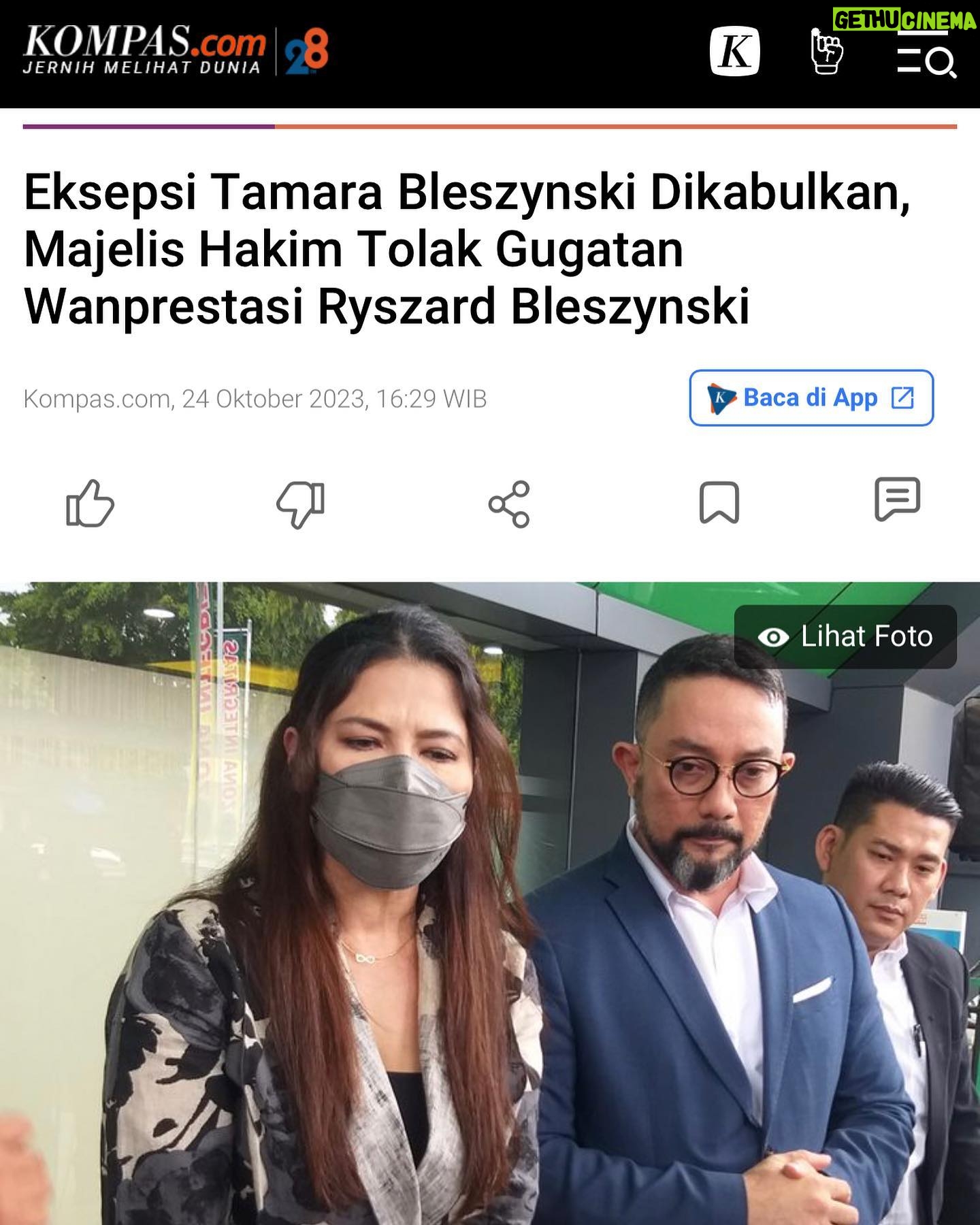 Tamara Bleszynski Instagram - Jadi sudah jelas yah teman2 sayang. Aku tidak pernah melakukan Wanprestasi. Tuduhan2 Wanprestasi adalah FITNAH. Hidup hanya sementara, mari kita pergunakan disini dan sekarang kita…untuk kemajuan KITA Bersama. Salam KEADILAN & Salam KEMANUSIAAN ♥️🇮🇩