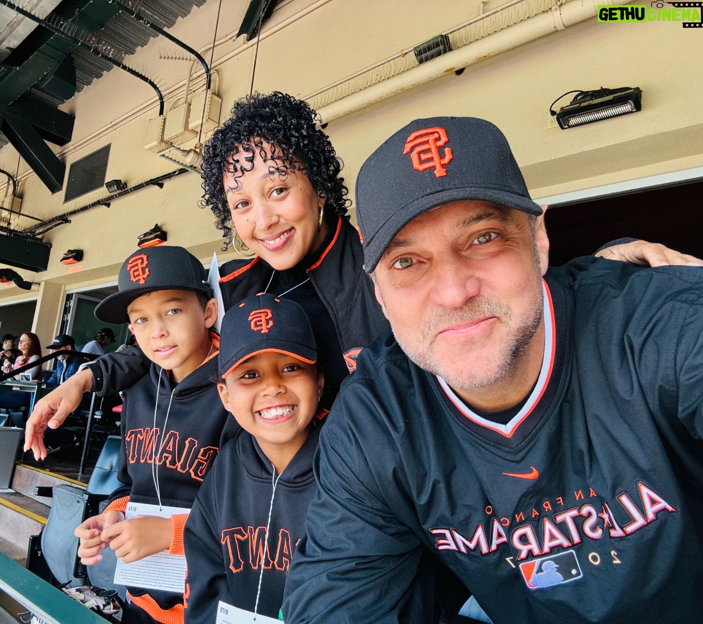 Tamera Mowry-Housley Instagram - #fbf to last week when the @sfgiants made our day unforgettable! ⚾️🧡 They invited us to catch the game, and it was absolutely amazing. There’s nothing quite like sharing the excitement with the kids, cheering under the lights and making those precious memories together. So grateful for these moments. 🖤 What’s y'all's favorite family memory?☺️ #GOGIANTS #mom #momlife #mommylife #mommemes #parentlife #parent #parentmeme #tamera #tiaandtamera #tameramowry #sfgiants