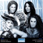Tamina Instagram – See you real soon👊 @itsmebayley and @sashabankswwe #SmackDownLive .
.
.
Repost from @wwe
•
Which team will prevail on the final #SmackDown before #MITB: @itsmebayley & @sashabankswwe or @laceyevanswwe & @saronasnukawwe?