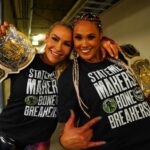 Tamina Instagram – Our new shirts are here! The day after @natbynature 鈥榮 Birthday馃挐So this is a great gift!!! Thank you so much馃挋馃馃徑馃挋 @WWEShop #StatementMakers #BoneBreakers #AndStill #SmackDown