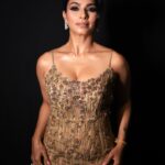 Tanishaa Mukerji Instagram - She looked in the mirror and said thank u! @makeupbyrishabk Outfit : @payalkeyalofficial Pr : @wedding_trip_ Jewellery: @popley.eternal Stylist: @stylebysaachivj Styling Team: @sanzimehta777 @styledbynikinagda Photographer - @the_pixeleyes