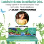 Tanishaa Mukerji Instagram – Joining forces with @bhamlafoundatio @Asifbhamlaa @BisleriZone  for a transformative initiative that finds solutions to end plastic pollution  while bringing greater convenience to our lives. 

See you all on 23rd Jan 2024, 6PM carter road amphitheatre. 

#bhamlafoundation