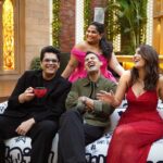 Tanmay Bhat Instagram - Wrapping up the season is the Jury, spilling some sass and sipping a fresh hot brew! #HotstarSpecials #KoffeeWithKaran Season 8 Episode 13 streaming from Jan 18th only on @disneyplushotstar #KWKS8OnHotstar @orry1 @kushakapila @tanmaybhat @sumukhisuresh @danishsait @karanjohar @apoorva1972 @jahnviobhan @dharmaticent