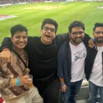 Tanmay Bhat Instagram - Baller time at the @ilt20official with this gang. Shoutout to @sportsbuzz.11 @tgbtroop for bringing the og gang down ✌️✌️Vlog incoming.