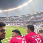 Tanmay Bhat Instagram - Baller time at the @ilt20official with this gang. Shoutout to @sportsbuzz.11 @tgbtroop for bringing the og gang down ✌️✌️Vlog incoming.