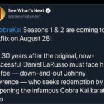 Tanner Buchanan Instagram - How I felt when I heard @cobrakaiseries Seasons 1 & 2 will be on @netflix August 28th!!!