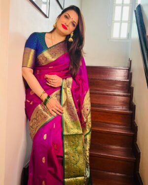 Tanushree Chakraborty Instagram - Happy Saraswati puja everyone… 

Styling @rudra_saha_official 
Outfit @nandiniajker