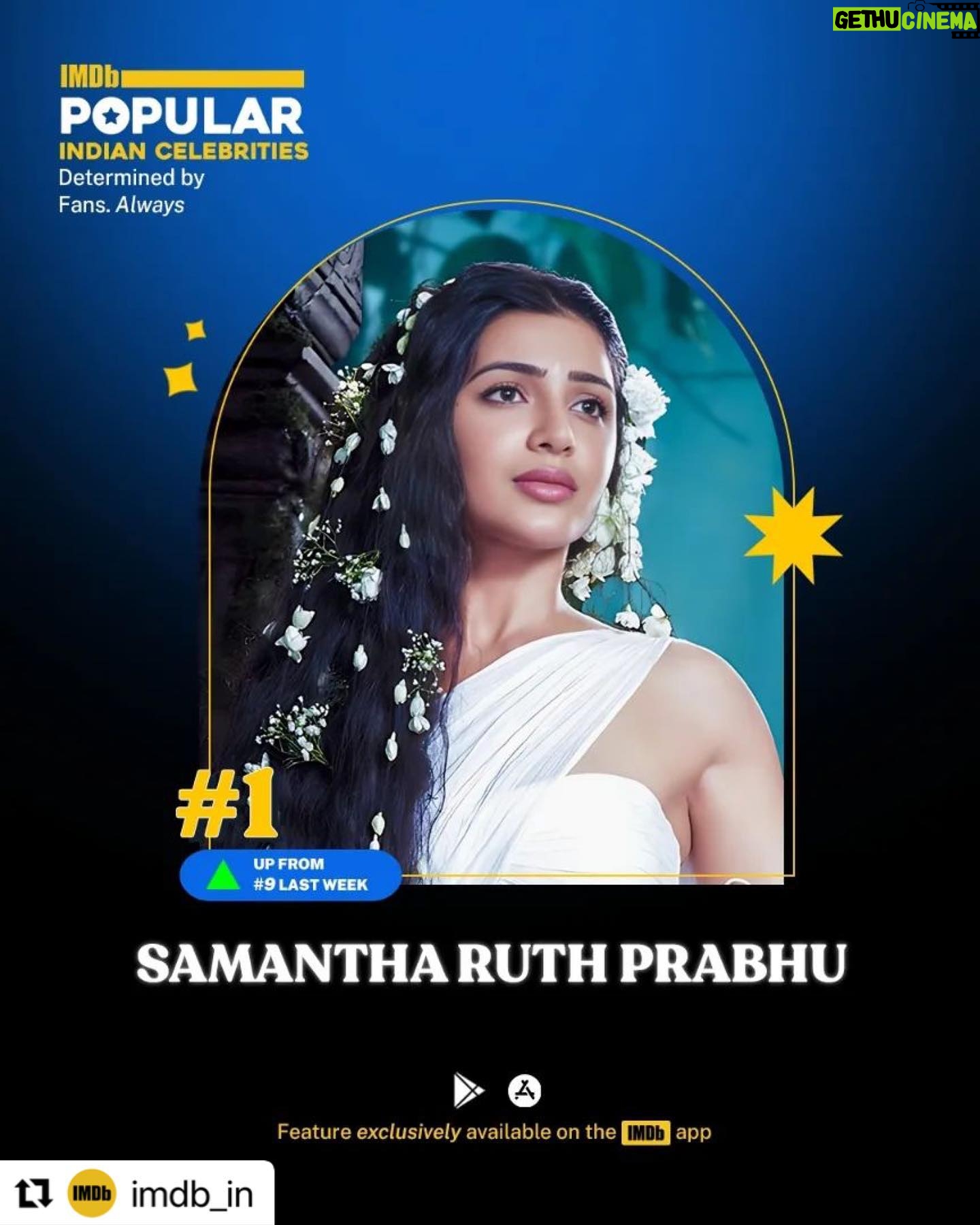 Tanya Maniktala Instagram - Shukriya! I do not hold ranks or awards in too high regards because love or the way you can make people feel cannot be quantified but I still cannot thank you all enough for all the love that you’ve given me. I only hope that I can reciprocate it through the work that I do, and know that I will forever hold this feeling in my heart. So so grateful! ♥️ #Repost @imdb_in with @use.repost ・・・ With new arrivals, familiar faces, and resurging ranks, it’s been quite an amazing week for IMDb's Popular Indian Celebrities Feature! 🌟 Check out the remaining list on the IMDb app on iOS and Android 🍿 This list is powered by ‘Popular Indian Celebrities’: a new weekly IMDb feature that showcases the Indian stars trending globally: actors, directors, cinematographers, writers, the list covers it all! And as always, it’s determined by more than 200 Million fans monthly from around the globe! 😎
