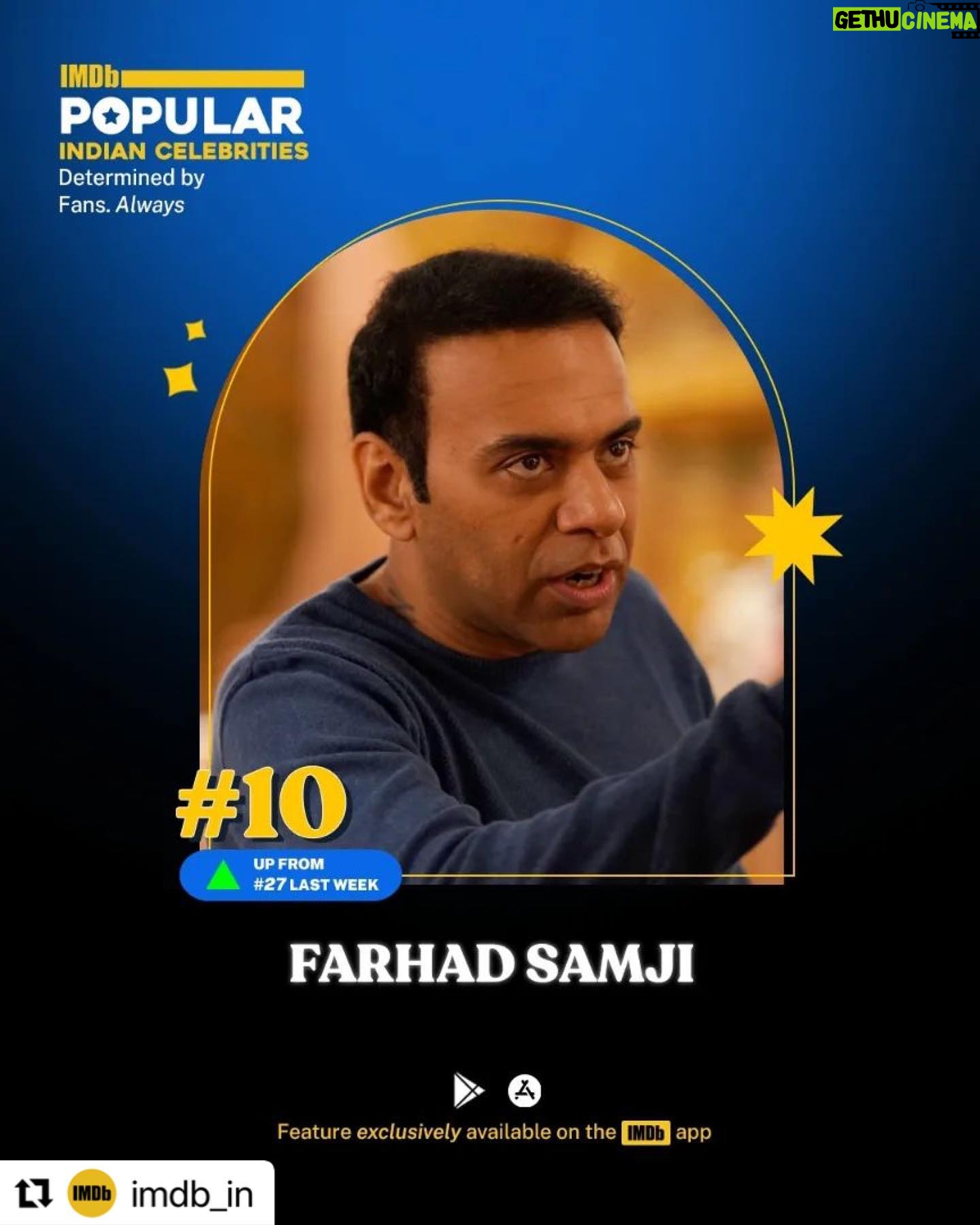 Tanya Maniktala Instagram - Shukriya! I do not hold ranks or awards in too high regards because love or the way you can make people feel cannot be quantified but I still cannot thank you all enough for all the love that you’ve given me. I only hope that I can reciprocate it through the work that I do, and know that I will forever hold this feeling in my heart. So so grateful! ♥️ #Repost @imdb_in with @use.repost ・・・ With new arrivals, familiar faces, and resurging ranks, it’s been quite an amazing week for IMDb's Popular Indian Celebrities Feature! 🌟 Check out the remaining list on the IMDb app on iOS and Android 🍿 This list is powered by ‘Popular Indian Celebrities’: a new weekly IMDb feature that showcases the Indian stars trending globally: actors, directors, cinematographers, writers, the list covers it all! And as always, it’s determined by more than 200 Million fans monthly from around the globe! 😎