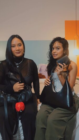 Tara Basro Instagram - What’s In My Bag Concert Edition with @evacelia #telfarduffle