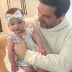 Tara Lipinski Instagram – Happiness overflowing with our little bunny this Easter weekend. 🐰🐣
 @toddkap 

#easter #easterweekend #babysforsteaster #babysfirsteasterbasket #babygirl #girldad #babyeasteroutfit #6monthsold